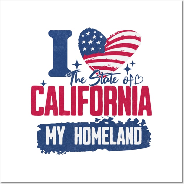 California my homeland Wall Art by HB Shirts